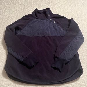 Entro Navy Blue Fleece Pullover, Women’s Size Small